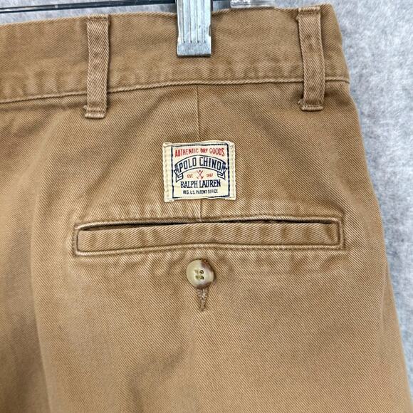 Vtg Polo Ralph Lauren Andrew Chino Pants Size 36x30 Pleated Preppy Old Money - Picture 9 of 16